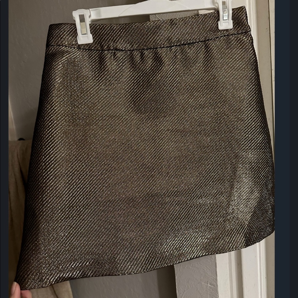 🔒GOLD and BLACK metallic skirt from H&M!